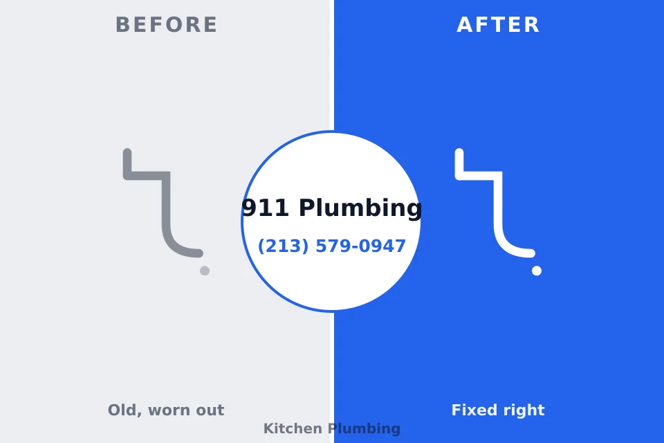 Before and after: plumbing repair East Hills, NY